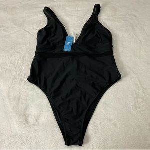 Black one piece bathing suit Size 1X - NWT
